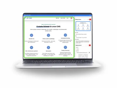 JET-CMS Admin-Oberfläche