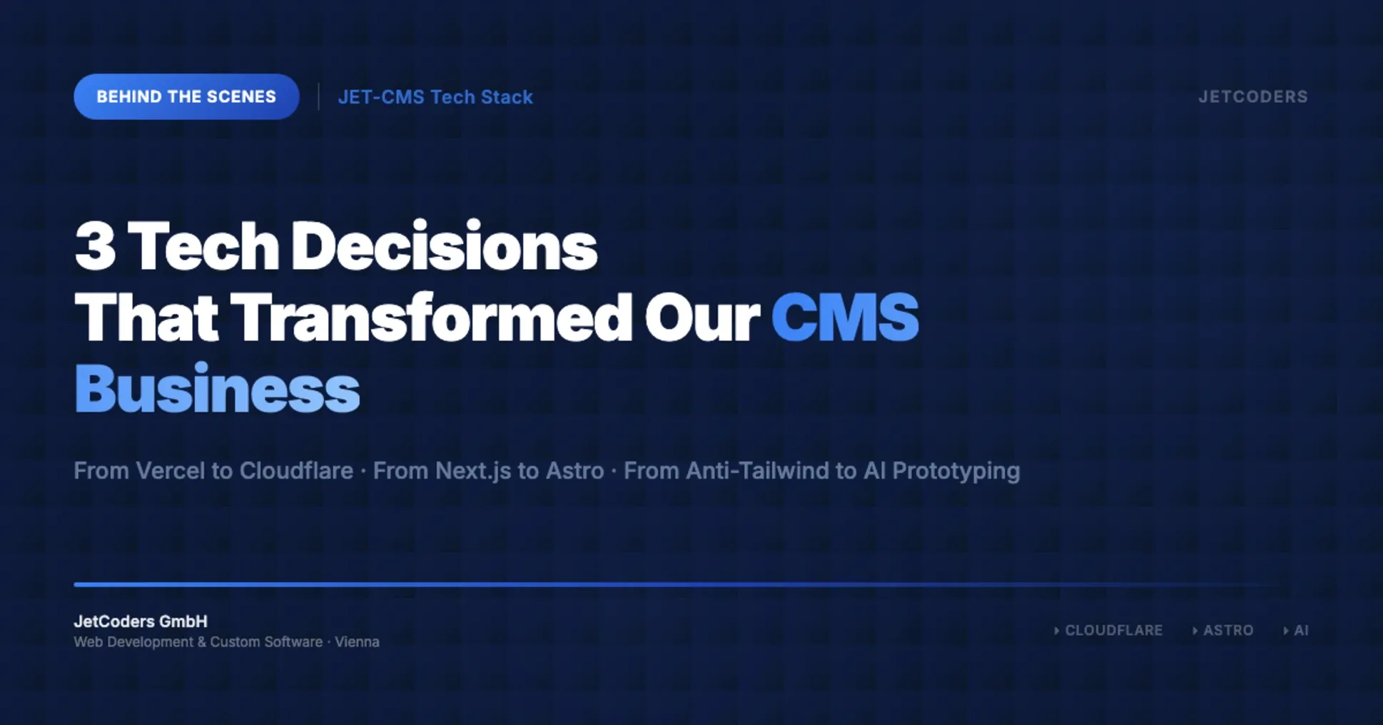 3 Tech Decisions That Transformed Our CMS Business (Behind the Scenes)